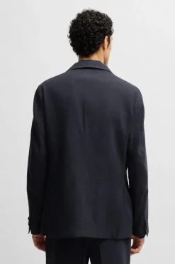 Heren jas blauw