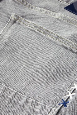 Heren jeans grijs