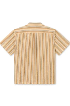 Heren overhemd km casual bruin