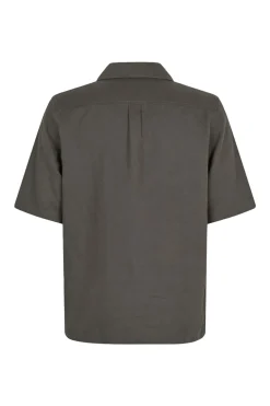 Heren overhemd km casual grijs