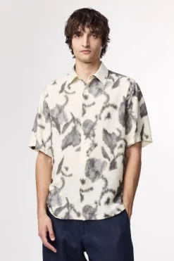 Heren overhemd km casual ecru