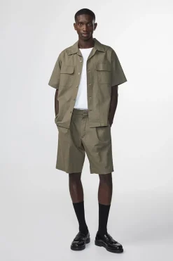 Heren overhemd km casual groen