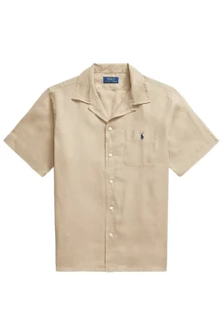 Heren overhemd km casual bruin