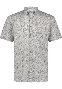 Heren overhemd km casual ecru
