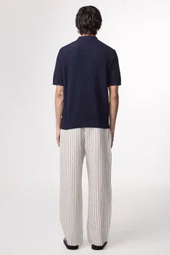 Heren overhemd km casual blauw