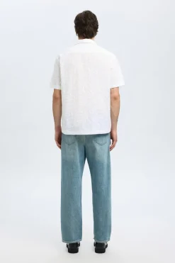 Heren overhemd km casual wit