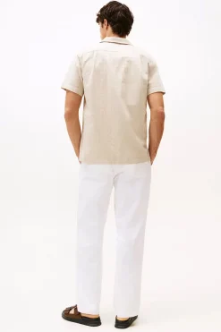 Heren overhemd km casual bruin