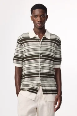 Heren overhemd km casual groen