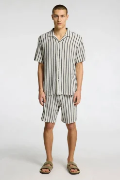 Heren overhemd km casual geel