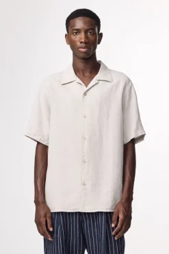 Heren overhemd km casual ecru