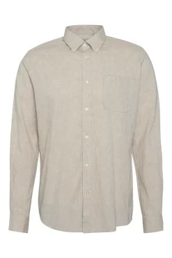 Heren overhemd km casual bruin