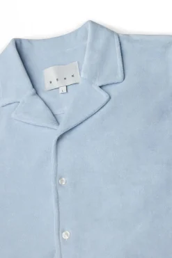 Heren overhemd km casual blauw