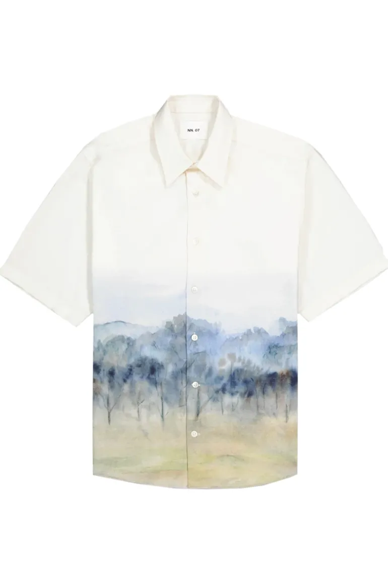 Heren overhemd km casual wit