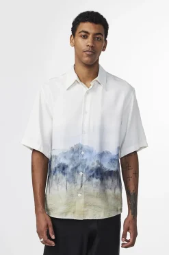 Heren overhemd km casual wit