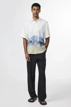 Heren overhemd km casual wit