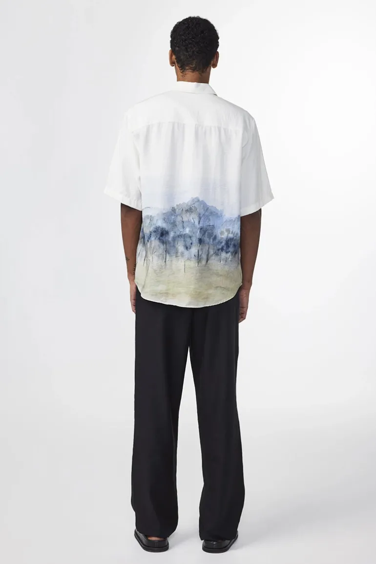Heren overhemd km casual wit