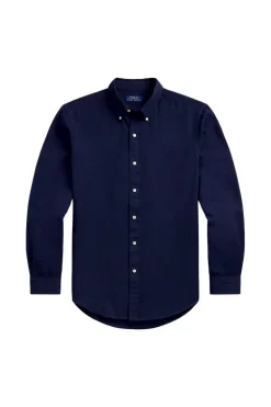 Heren overhemd lm casual blauw