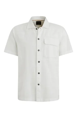 Heren overhemd lm casual ecru