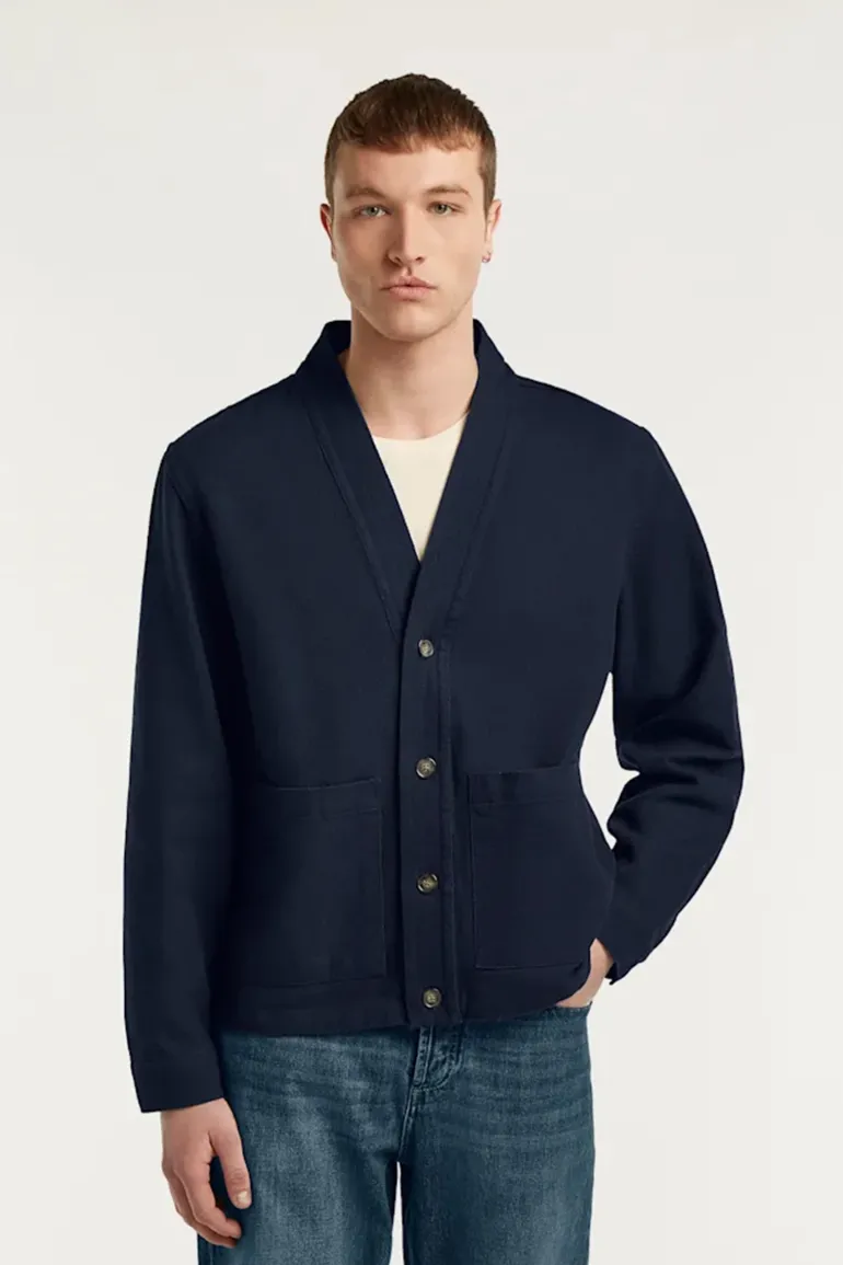 Heren overhemd lm casual blauw