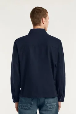 Heren overhemd lm casual blauw