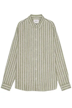 Heren overhemd lm casual groen