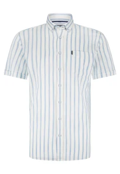 Heren overhemd lm casual blauw