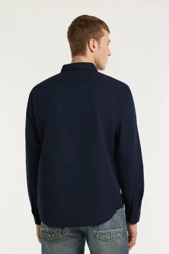 Heren overhemd lm casual blauw