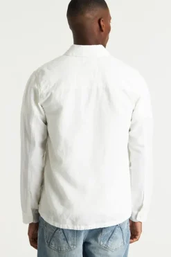 Heren overhemd lm casual wit
