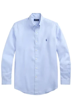 Heren overhemd lm casual blauw