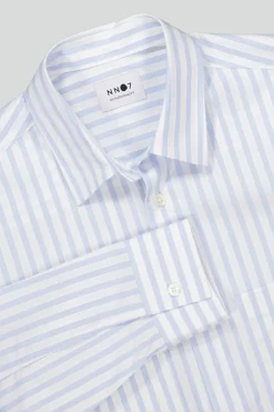 Heren overhemd lm casual blauw
