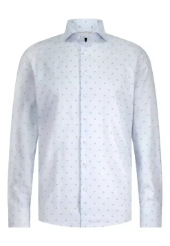 Heren overhemd lm casual blauw