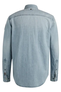 Heren overhemd lm casual blauw