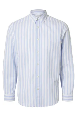 Heren overhemd lm casual blauw