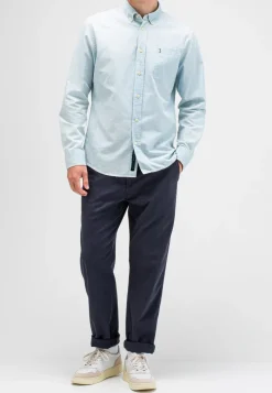 Heren overhemd lm casual blauw