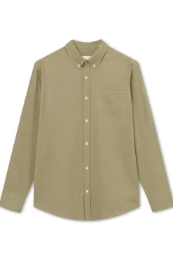 Heren overhemd lm casual groen