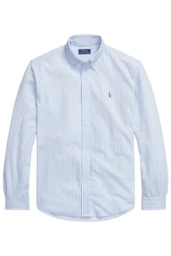 Heren overhemd lm casual blauw