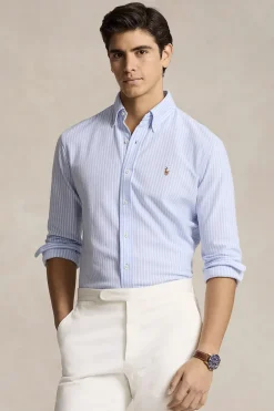 Heren overhemd lm casual blauw