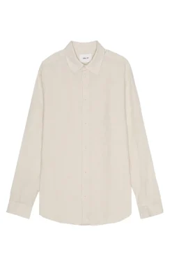 Heren overhemd lm casual ecru