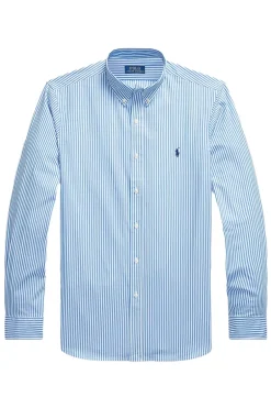 Heren overhemd lm casual blauw