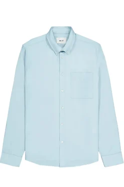 Heren overhemd lm casual blauw