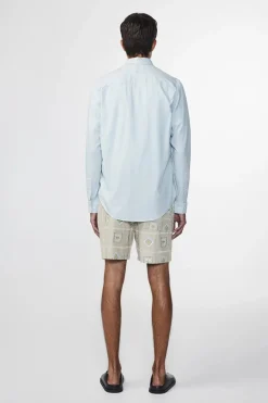 Heren overhemd lm casual blauw