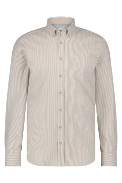 Heren overhemd lm casual ecru