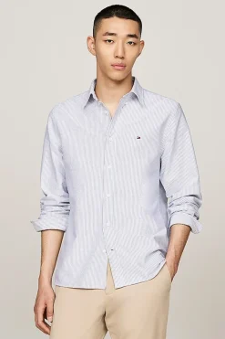Heren overhemd lm casual blauw