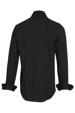 Heren overhemd lm casual zwart