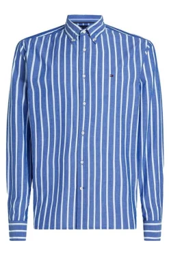 Heren overhemd lm casual blauw