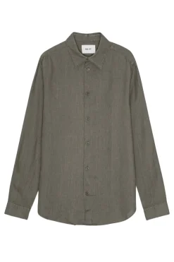 Heren overhemd lm casual groen