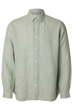Heren overhemd lm casual groen