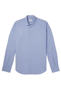 Heren overhemd lm casual blauw