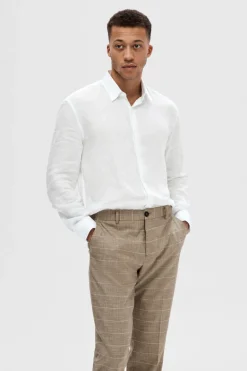 Heren overhemd lm casual wit
