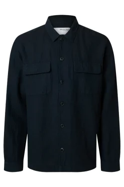 Heren overhemd lm casual blauw